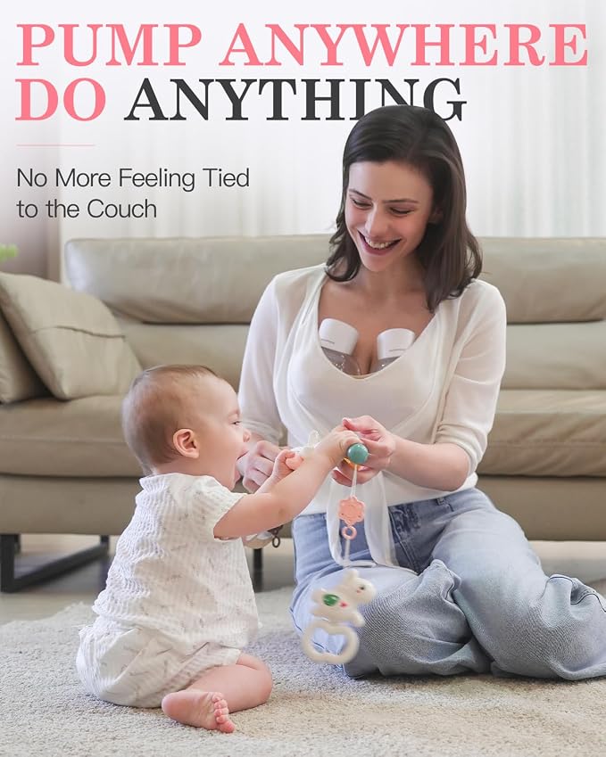Wearable Breast Pump S12, Hands Free Wearable Breastfeeding Pump - Image 3