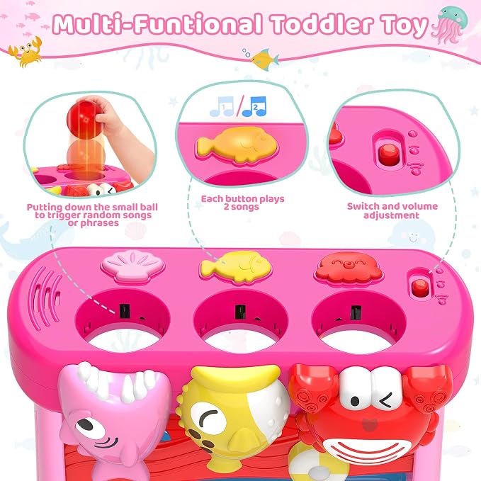 Musical Toys for 1 2 3 Years Old Toddlers Girls, Interactive Feeding Toy - Image 3