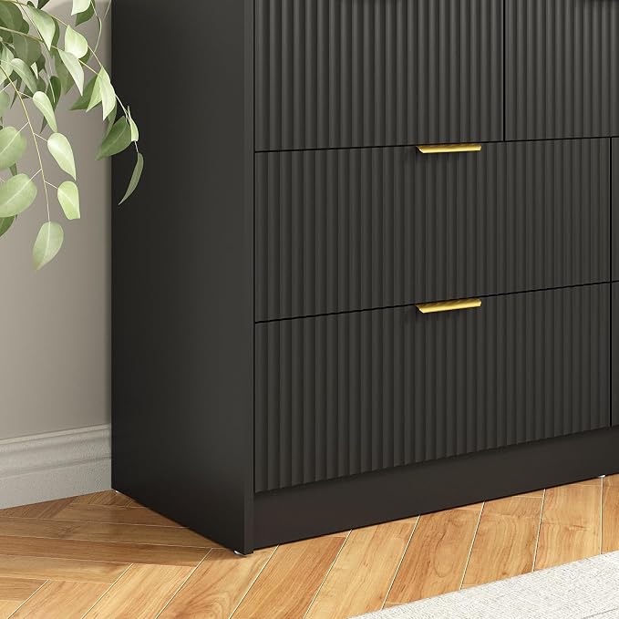 7 Drawers Dresser for Bedroom, Modern Chest of Drawers, Wood TV Stand Storage - Image 8