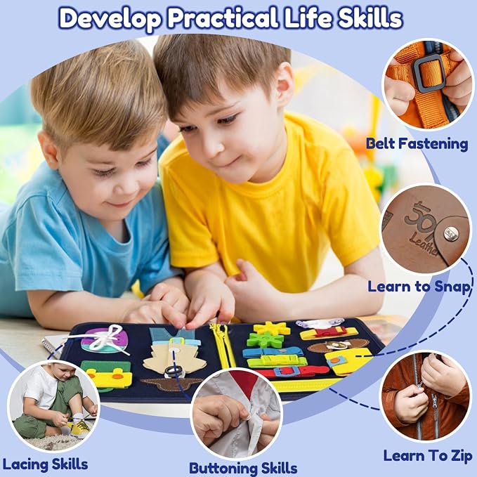 Qizfun Busy Board Montessori Toy - Image 5
