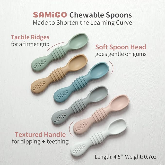 SAMiGO Silicone Baby Utensils - Image 3