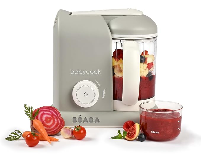 BEABA Babycook Solo 4 in 1 Baby Food Maker, Baby Food Processor, Steam Cook + by BEABAUSA