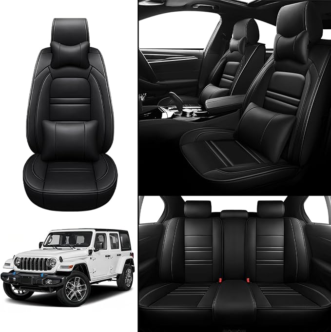 Car Seat Covers for JP Wrangler 2007-2025 | 5-Seats Seat Covers, Waterproof - Image 2