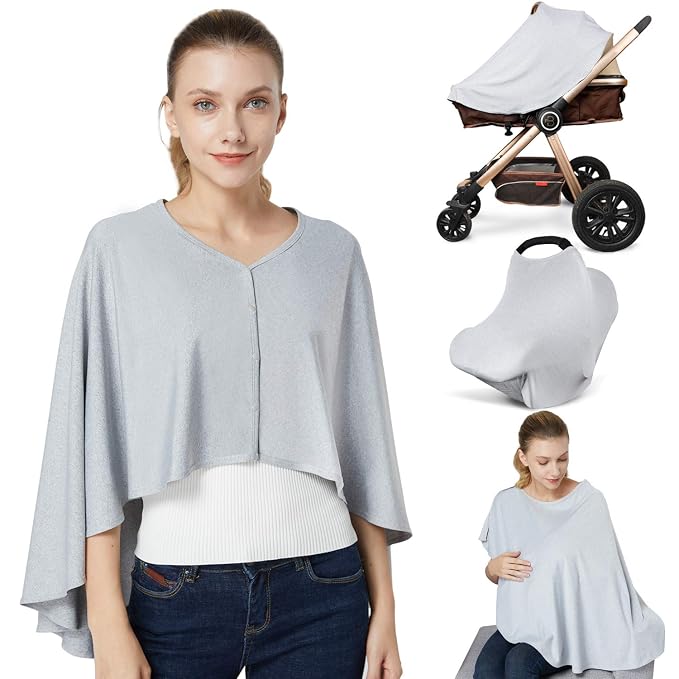 Nursing Cover & Baby Nursing Poncho, High Seat Cover, Stroller Cover, Shopping by Kefee+Kol