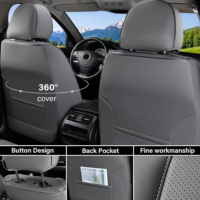 Coverado Car Seat Covers Full Set, Seat Covers - Image 3