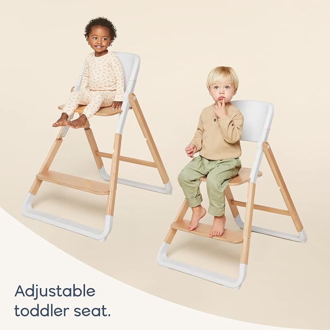 Ergobaby Evolve Baby Essentials Portable High Chair, Natural Wood - Image 8