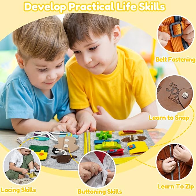 Qizfun Busy Board Montessori Toy - Image 5