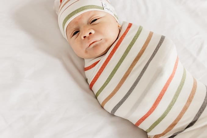 Copper Pearl Large Premium Knit Baby Swaddle Receiving Blanket Linus - Image 3