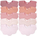EllieHouse Baby Bibs for Girls Boys 10Pack Muslin Drool Teeth Drooling Teething by EllieHouseVIPBrandExclusive