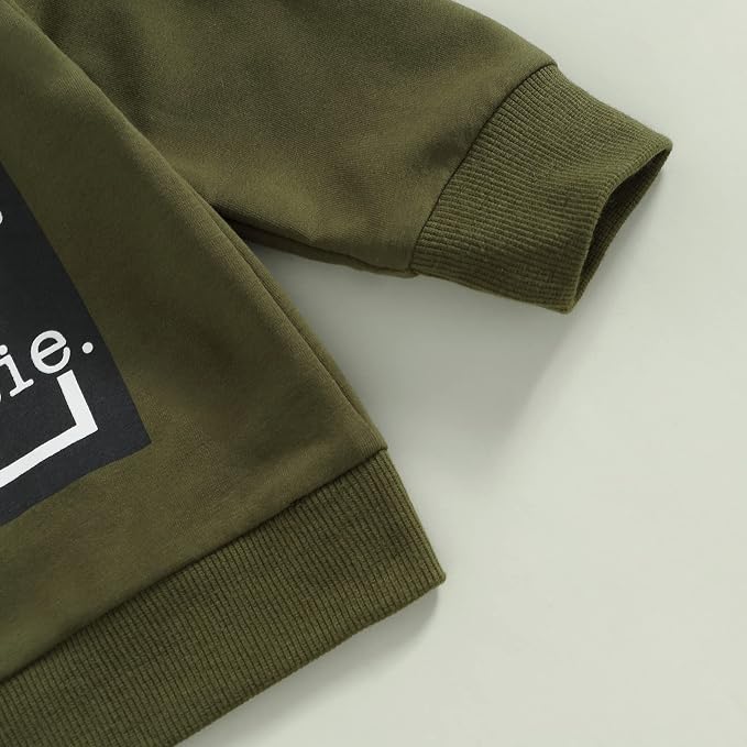 Toddler Baby Boy Clothes Solid Color Long Sleeve Crewneck Sweatshirt Top Casual - Image 4