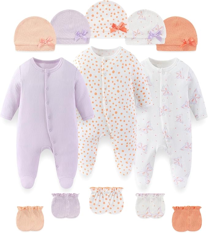 Fashion Baby Boy Girl Clothing Set Cotton Soft 3-Piece Long Sleeve Button by falianni