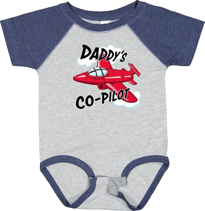 inktastic Daddys Co-Pilot for Fathers Day Baby Bodysuit by Inktastic