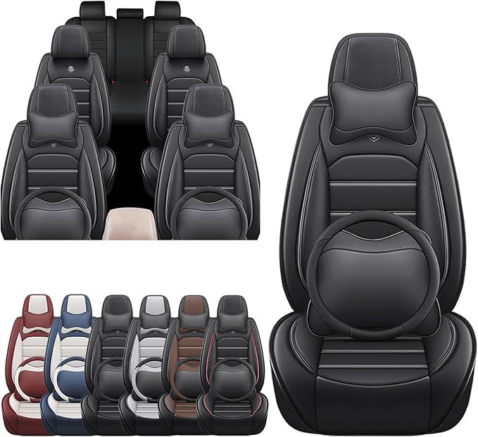 JOJ Car Seat Cover Fit for Toyota Highlander 2001-2025, 7 Seat Car Seat Cover by JOJ