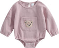 Douhoow Cute Baby Sweatshirt Romper Waffle Knit Baby Clothes Infant Girl Boy by DouhoowBabyKidsClothes