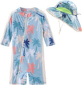 Toddler Baby Boys Swimsuit Rashguard One Piece Zipper Bathing Suit by Unknown