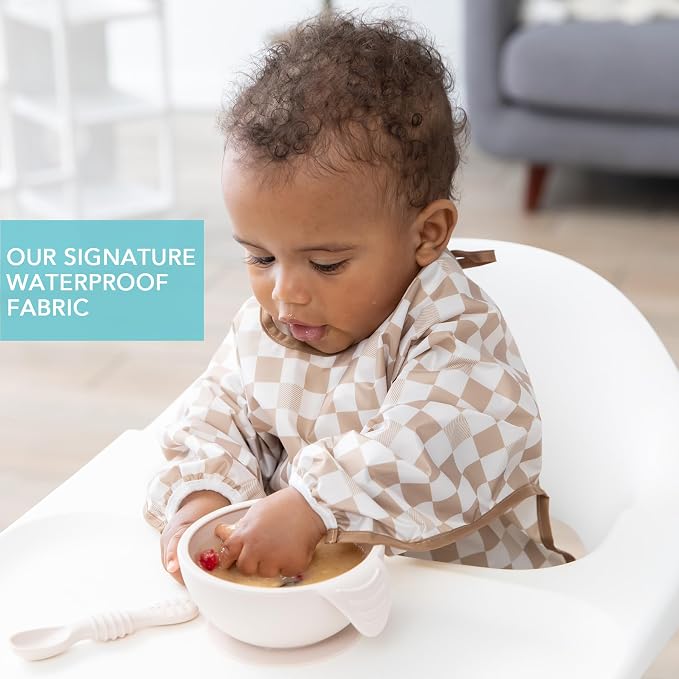 Bumkins - Sleeved Bib -For Boys & Girls, Babies & Toddlers 6-24 Months - - Image 3