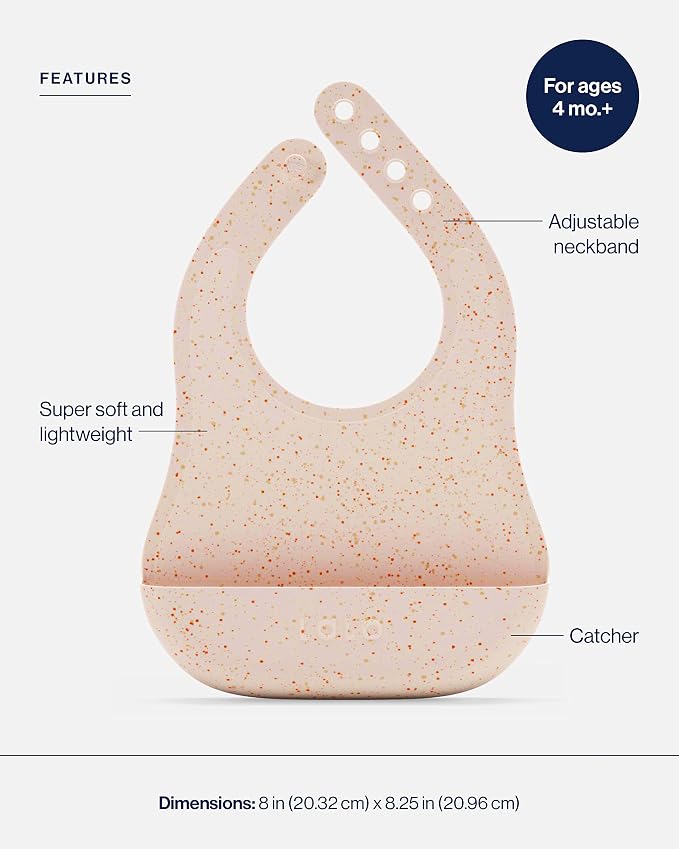Lalo The Bib - Waterproof, Non-Toxic Silicone Baby Bib - Image 3
