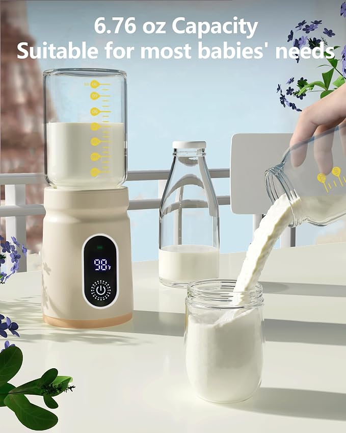 Portable Bottle Warmer, Travel Baby Bottle Heater, Rechargeable Milk Warmer - Image 2