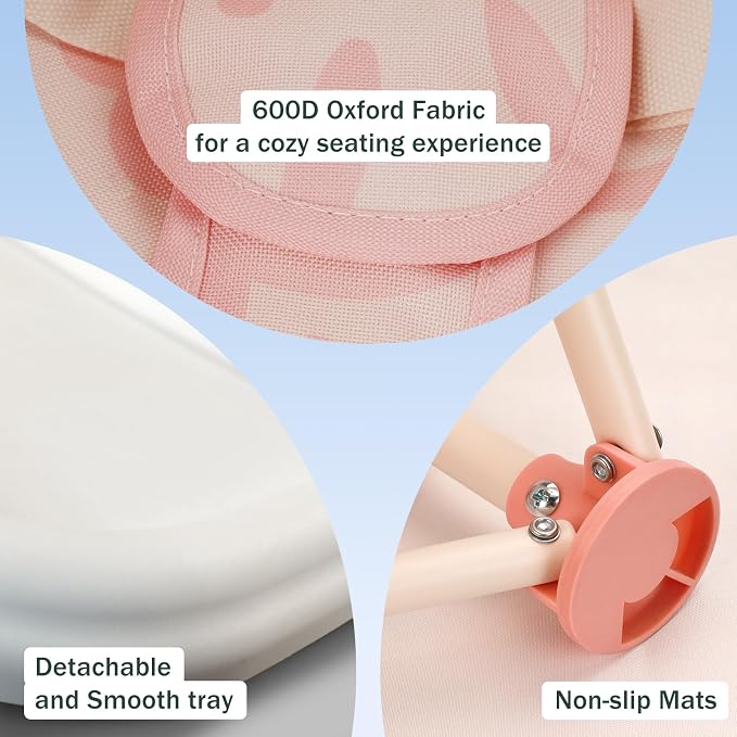 Tiny Marvels Portable 3-in-1 Baby Chair, Cozy Booster Seat, Baby Seat - Image 3
