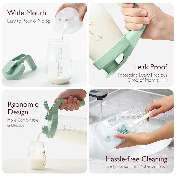 Momcozy Breast Milk Pitcher, Resistant to Heat and Cold Abrupt Temp Swings - Image 3
