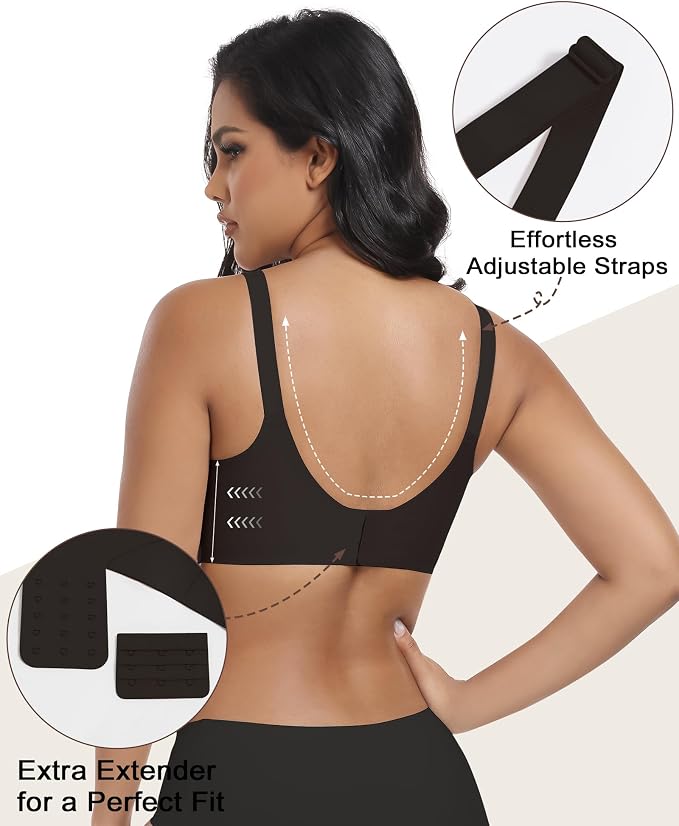 As Fairy Wireless Seamless Pumping Bra Hands Free Nursing Bra Wirefree Comfort - Image 3