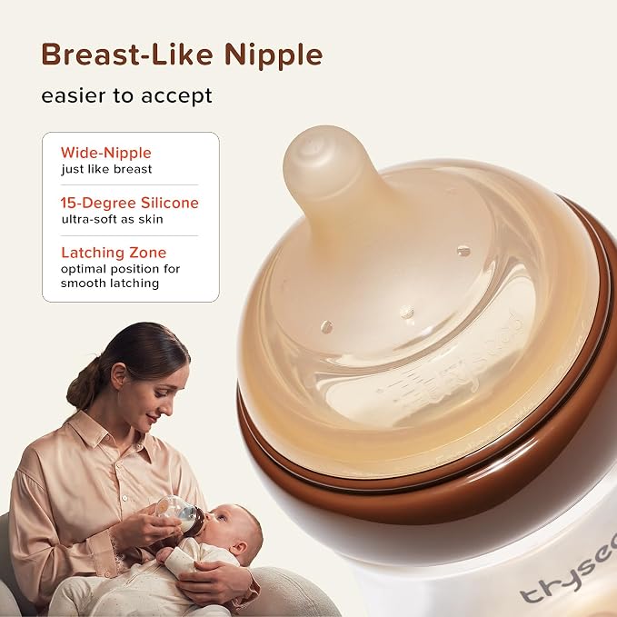Thyseed PPSU Natural Anti-Colic Baby Bottles | Newborn Breast Like Nursing - Image 6