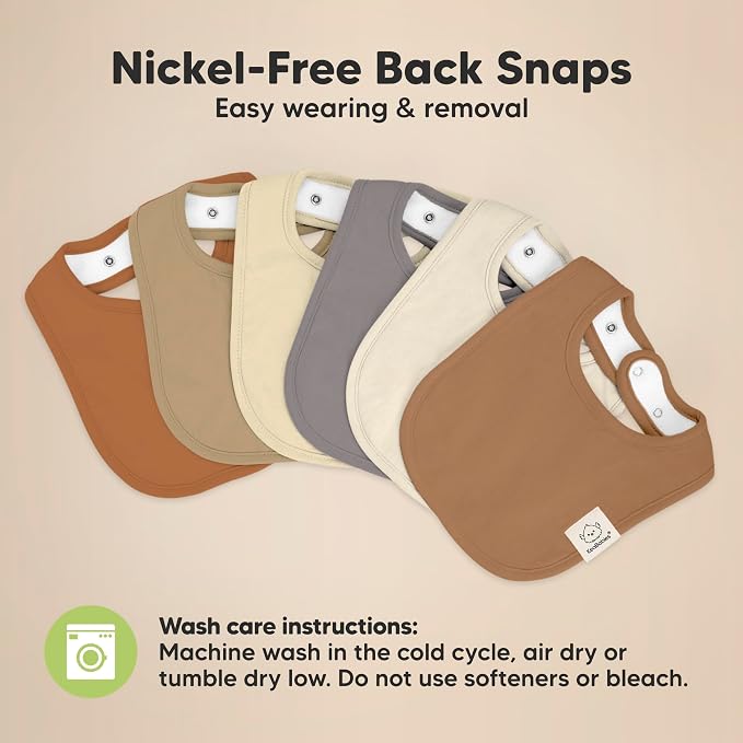 8-Pack Organic Baby Bibs for Boys, Girls - Image 9