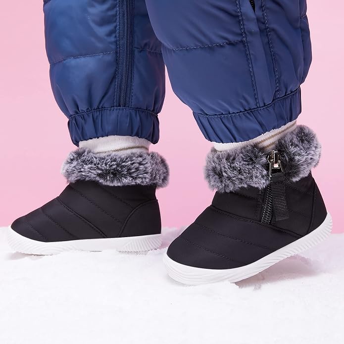 BMCiTYBM Baby Boy Girl Snow Boots Waterproof Winter Warm Booties Nonslip - Image 3