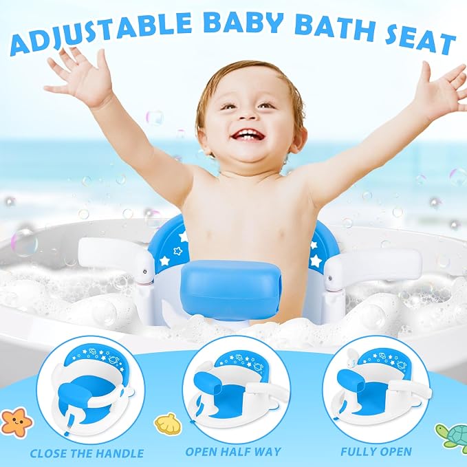 Baby Bath Seat for Babies 6 Months & up, Baby Bath Seat, Non-Slip Toddler Bath - Image 4
