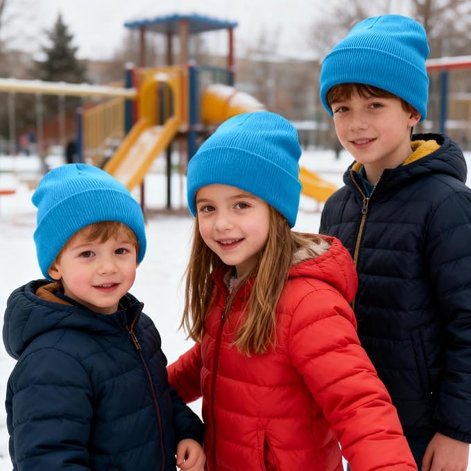 ZOORON Toddler Beanie Baby Kids Beanies Warm Winter Hat Knit Skull Cap - Image 4