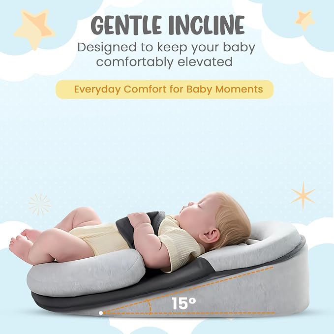 Inclined Baby Cushion – Soft & Supportive Pillow - Image 4