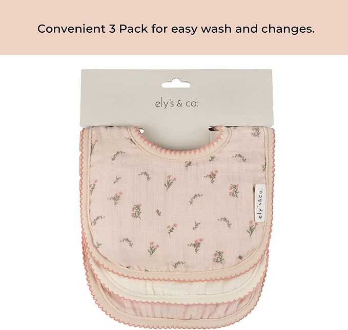 Ely's & Co. 100% Cotton Muslin Bib - Image 5