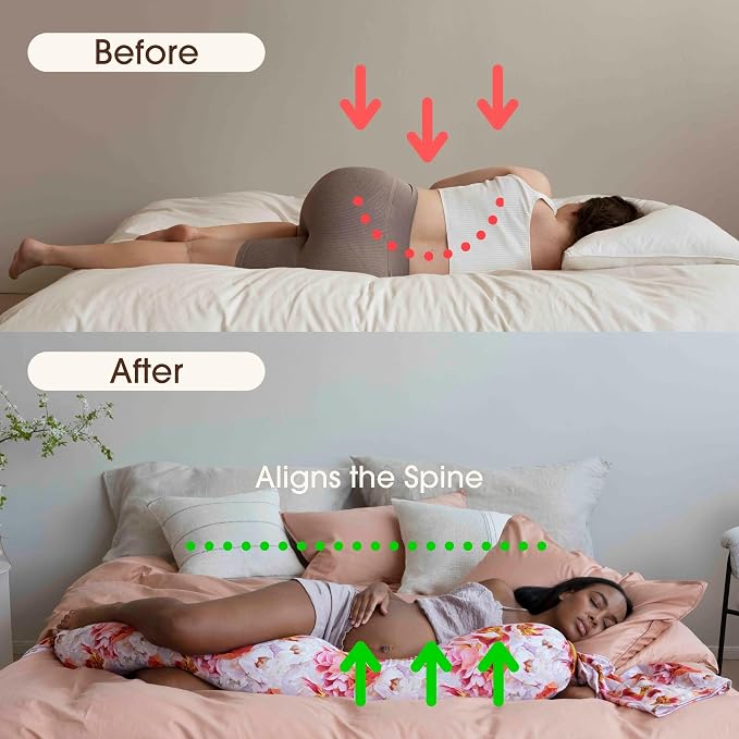 bbhugme Adjustable Pregnancy Pillow – Full Body Support - Image 4