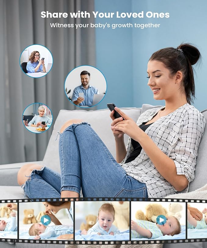 ieGeek 5.5" Baby Monitor, Audio Monitor - Image 5