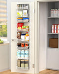 12.3" W Narrow Over the Door Pantry Organizer, 8-Tier Over the Door Organizer by VyGrow