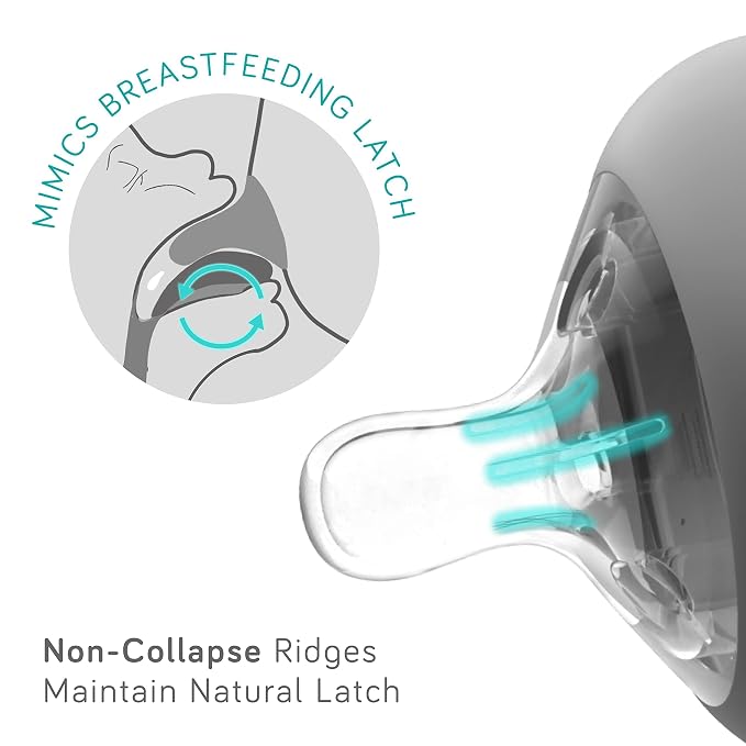 Nanobebe Flexy Silicone Baby Bottle, Anti-Colic, Natural Feel, Non-Collapsing - Image 5