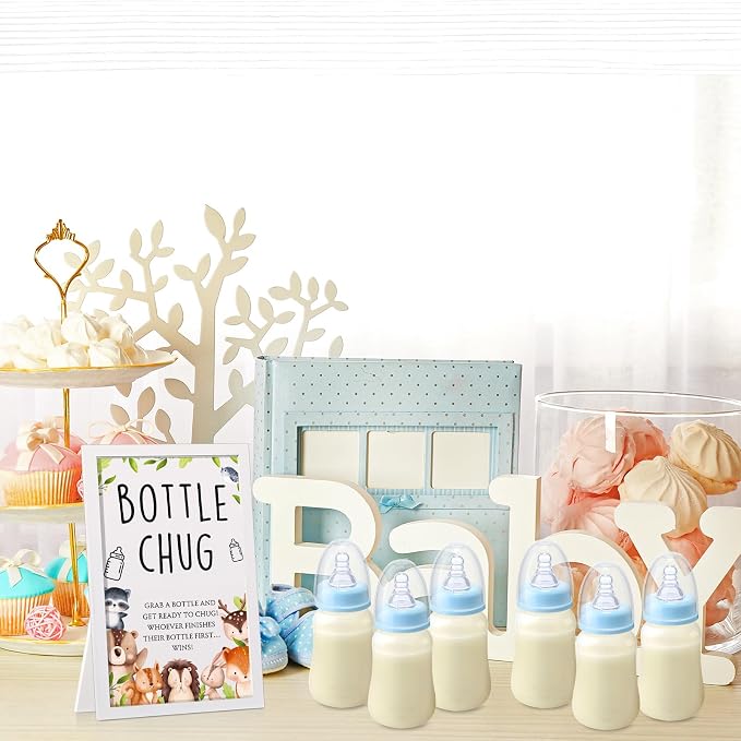 Roowest Bottle Chug Baby Shower Game Favors Including Woodland Animal Theme - Image 6
