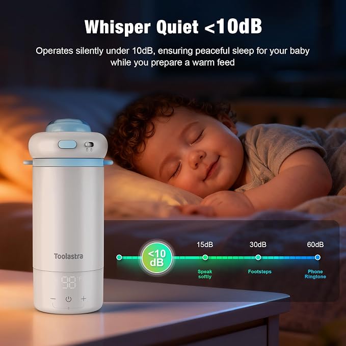 Portable Bottle Warmer for Baby on The Go, 16.91oz 100% Faster Heating & - Image 5