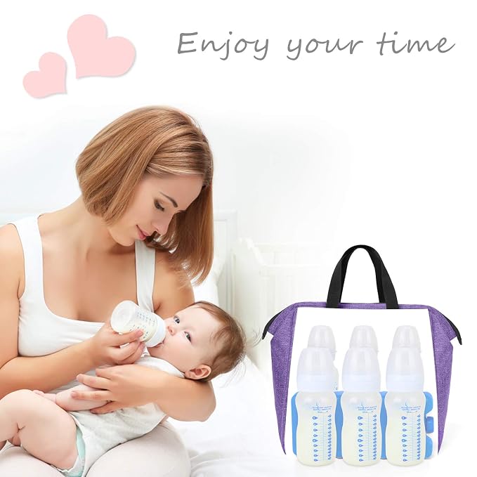 Luxja Reusable Ice Packs for Breastmilk Storage, Breastmilk Bottle Ice Packs - Image 5