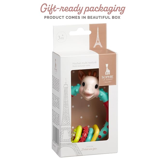 Sophie la girafe Multi-Textured Rattle | Light & Easy to Grasp | Awaken All 5 - Image 5