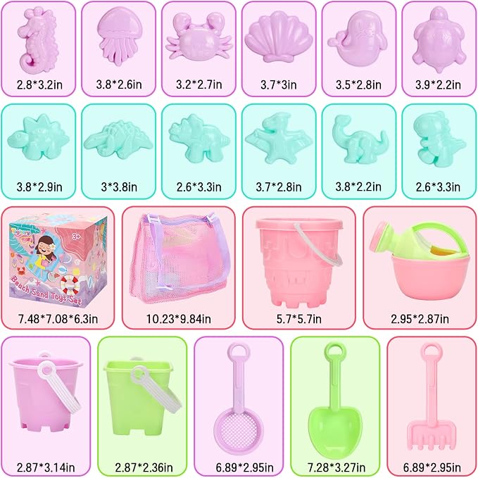 Tagitary Beach Sand Toys Set for Kids 3-10 - Image 2