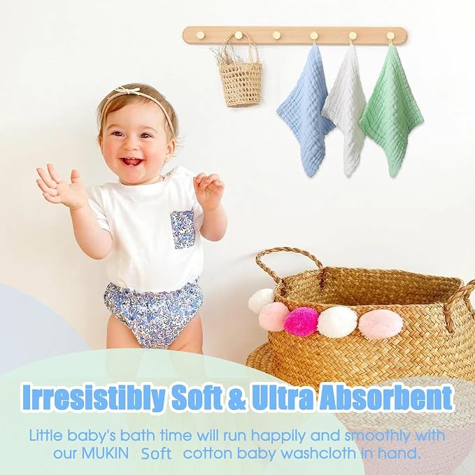 MUKIN Muslin Washcloths - Image 7