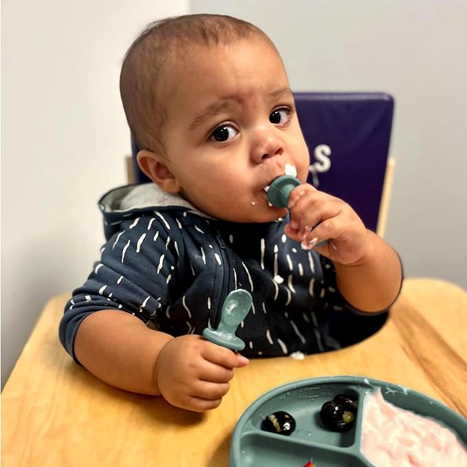 TalkTools ITSY Tiny Silicone Spoons – Twin Pack Soft Silicone Self-Feeding - Image 5