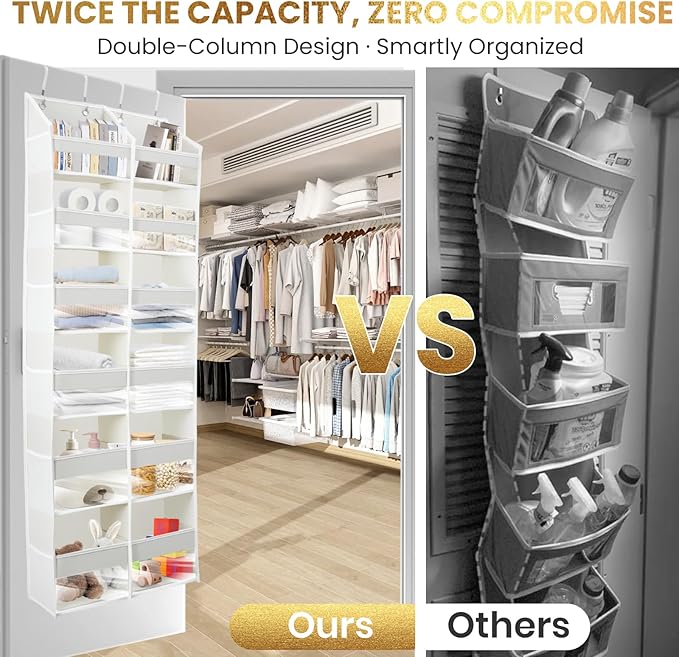 HOMELUX THEORY Heavy Duty Over the Door Organizer - Image 4