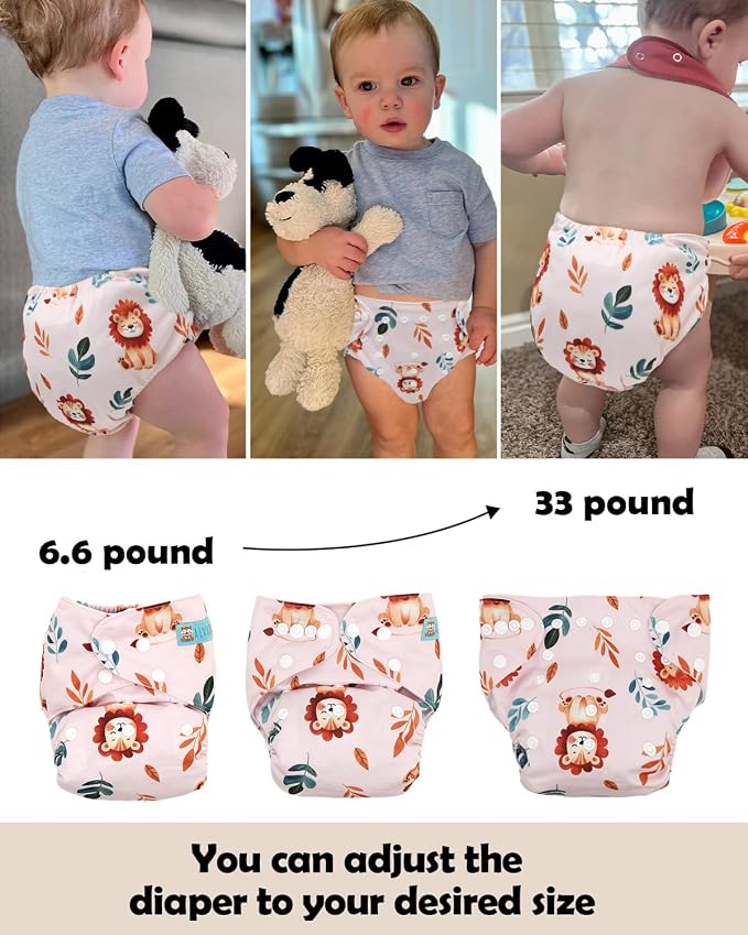 ALVABABY Baby Cloth Diapers 6 Pack - Image 7