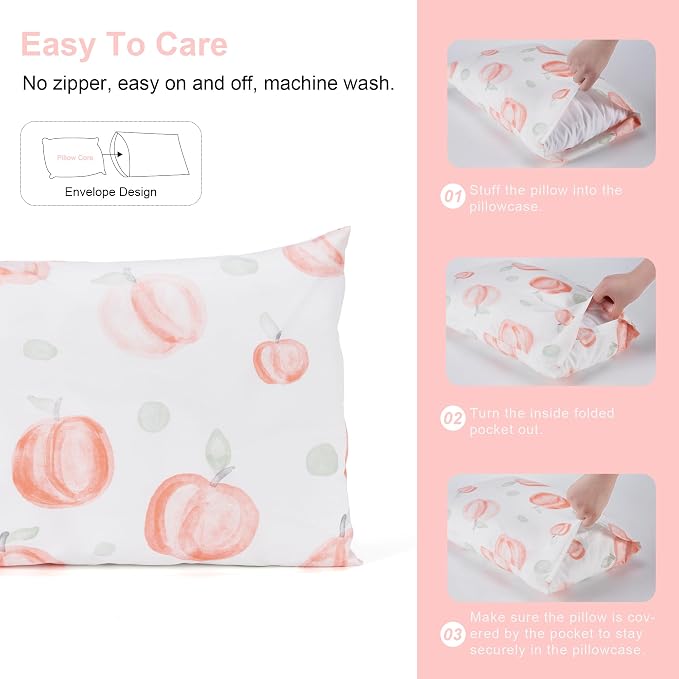 TILLYOU Toddler Pillowcases 13 x 18 Travel Pillow Case 2 Pack, Kids Pillowcases - Image 3