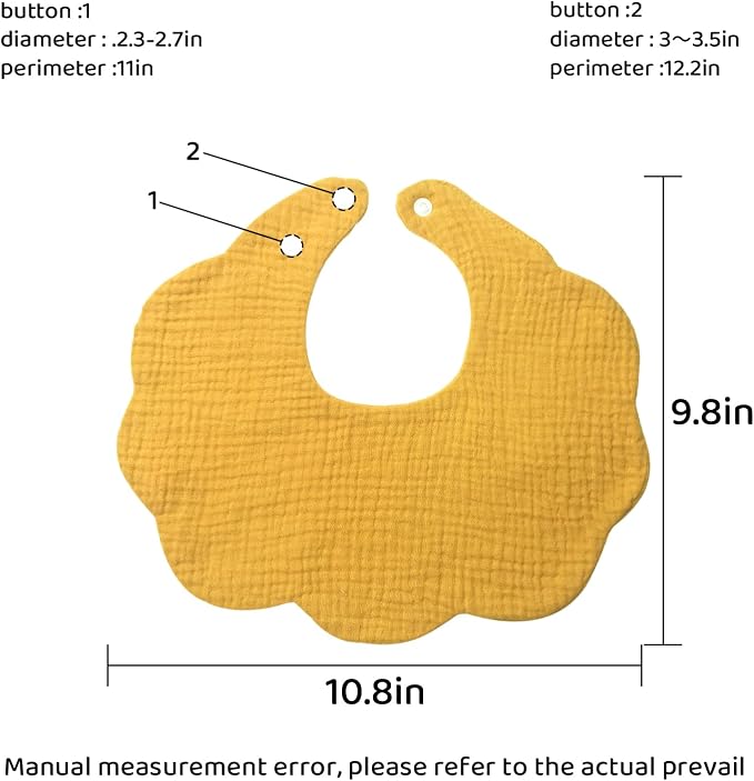 Baby Bibs Muslin Drool Teething Drooling Bibs - Image 2