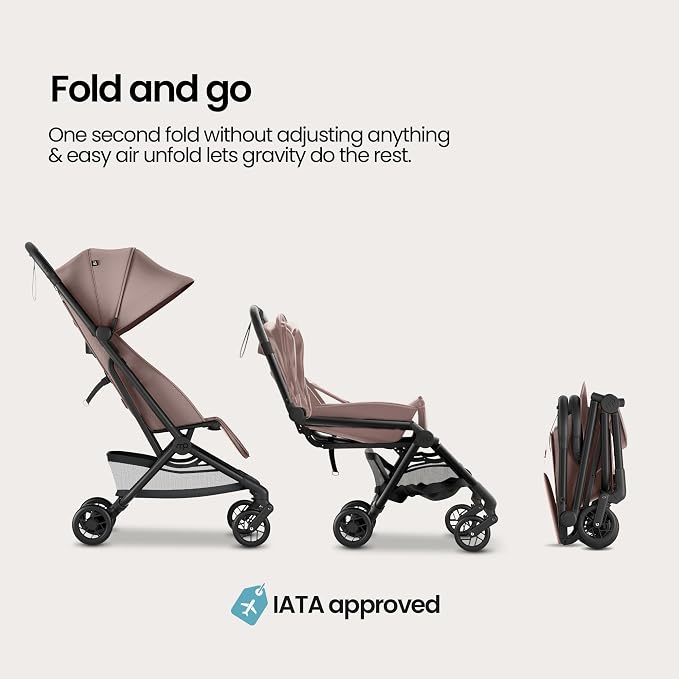Mompush Velo Lightweight Travel Stroller, Compact & Airplane-Friendly - Image 6
