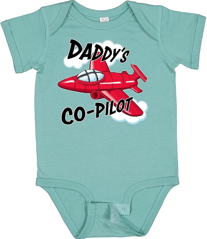 inktastic Daddys Co-Pilot for Fathers Day Baby Bodysuit by Inktastic