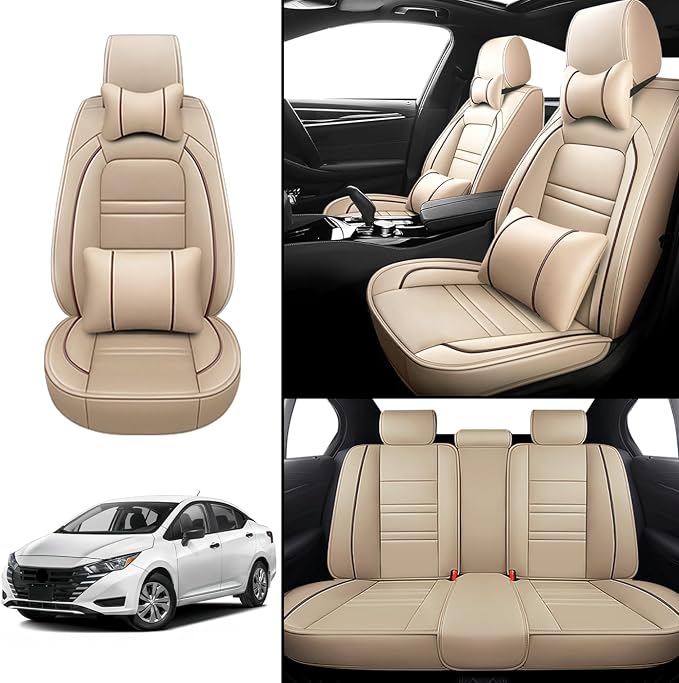 Car Seat Covers for Nissan Car Versa 2007-2025 | 5-Seats Seat Covers, - Image 2